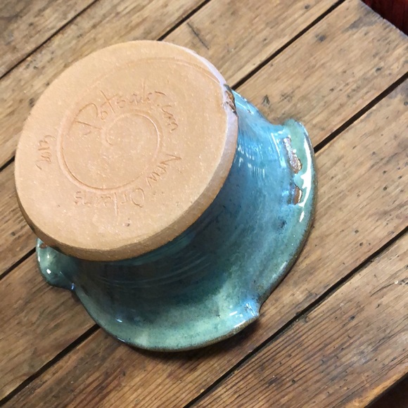 POTSALOT Ceramic Art Pottery Bread Serving Bowl New Orleans LA 2013 - Picture 6 of 12